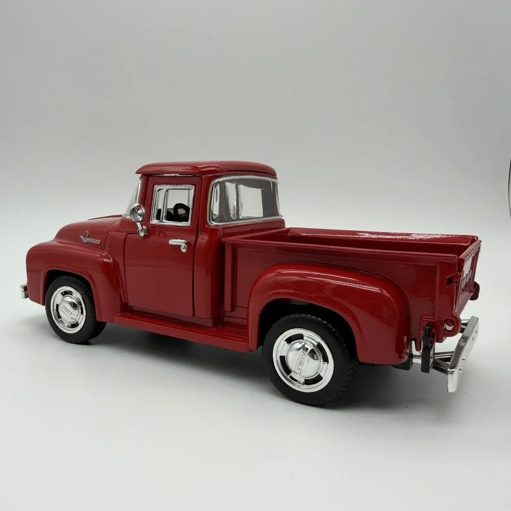 Red 1956 Ford F-100 Pickup Truck 1/24 Scale